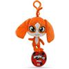 Miraculous Ladybug - Kwami Barkk a grandezza naturale, 5 pollici, peluche di cane da attaccare, giocattoli per bambini, peluche super morbido da collezione con occhi con punti glitter e portachiavi