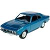 Generisch Modello Auto compatibile con Opel Manta A 1970 Blu ca 1/34-1/39 Metal Model Auto Die Cast