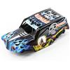Womaqu RC Car Carrozzeria Ricambio 1:14 - Robusto Corpo in PVC con Striscia Luminosa a LED, Blu Nero, Compatibile con HS14412