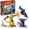 LEGO NINJAGO Arin's Battle Mech, set di giocattoli Ninja per bambini con minifigura Arin Ninja e accessorio spada Katana, idea regalo per ragazzi e ragazze dai 4 anni in su, 71804