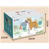 Senza marchio Figura blocco da costruzione cane Shiba Inu gigante a grandezza naturale 47 c...