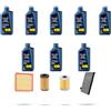 HOFFCAR Kit tagliando 4 FILTRI e 8L OLIO V compatibile con Renault Espace IV 3.0 dCi V6 133Kw dal 2006