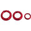 AAPIE Dadi dell'asse da corsa della ruota anteriore posteriore in alluminio 3PCS Compatibile con Ducati 748/916/996/998/848 Hypermotard 796 821 1100 (Color : Red)