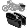 Denash Borse Sella Rigide per Moto, Baule Laterale 22 Litri con Serratura e Kit di Montaggio, Design con Apertura Superiore per Deposito Bagagli Moto