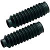 4moto Coppia soffietti per forcelle ammortizzate made in italy prodotto universale di protezione in gomma manicotto parapolvere Lunghezza 180 mm Diametro 28-30 mm NERO colore nero