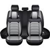 FIENZA Auto Set Coprisedili Universale Coprisedile per AUD i A5 Sportback, Pelle PU Anteriori Posteriori Copri-Sedile Completo Impermeabile Comfort Accessori Interno(Gray,per AUD i A5 Sportback)