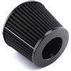 RLFNPHMHX PNBVW Kit filtro aria universale da 64-100mm Filtro di aspirazione a cono freddo Filtro aria in spugna for auto Ad alto flusso Prestazioni da corsa Aspirazione sportiva conica(Black,64mm)
