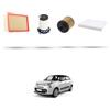 HOFFCAR Kit tagliando 4 filtri compatibile con Fiat 500L 1.6 D Multijet 77kw dal 2013