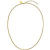 Purelei Essence Collana - Collana in acciaio inossidabile di alta qualità, resistente all'acqua e regolabile - 45 cm + 4 cm di estensione - Disponibile in placcato oro 14K, placcato oro rosa 18K o