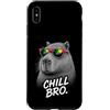 Gamer Coole Sprüche Lustiges Fun Shirt C Custodia per iPhone XS Max Chill Bro Cooler Capybara Occhiali da Sole Scritta Divertente Gamer