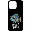 Gamer Coole Sprüche Lustiges Fun Shirt C Custodia per iPhone 15 Pro Max Chill Bro Cool Fish Occhiali da sole con scritta divertente
