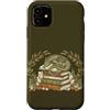 Dragon Bookstack Fantasy Apparel Custodia per iPhone 11 Dragon Reader Fantasy Books Lover Cottagecore Art