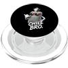 Gamer Coole Sprüche Lustiges Fun Shirt C Chill Bro Cooler - Bottiglia da letto con occhiali da sole, con scritta divertente PopSockets PopGrip per MagSafe