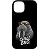 Gamer Coole Sprüche Lustiges Fun Shirt C Custodia per iPhone 14 Chill Bro Cooler Walross Walrus Occhiali da sole con scritta Gamer