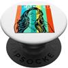 Black Teacher Women Mom Gifts Nero Insegnante Intelligente Bella Regina Juneteenth Melanina Donne PopSockets PopGrip Adesivo
