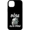 NextLevel Merch Custodia per iPhone 14 Plus Böse Alte Donna Vintage Teschio con frase sarcastica