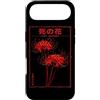 Red Spider Lily Flower Manga Aesthetic A Custodia per iPhone Air Ragno Lily Giapponese Grunge Anime Estetica Fiore Vaporwave