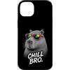 Gamer Coole Sprüche Lustiges Fun Shirt C Custodia per iPhone 14 Plus Chill Bro Cooler Capybara Occhiali da Sole Scritta Divertente Gamer