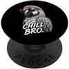Gamer Coole Sprüche Lustiges Fun Shirt C Chill Bro Cooler pappagallo occhiali da sole con scritta divertente giocatore PopSockets PopGrip Adesivo