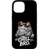 Gamer Coole Sprüche Lustiges Fun Shirt C Custodia per iPhone 15 Chill Bro - Occhiali da sole a forma di rana, con scritta divertente