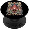 TOKYO WAVES Oni Mask Designs Yokai Oni Maschera Diavolo Giapponese Demone Tattoo Oni Mask PopSockets PopGrip Adesivo