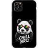 Gamer Coole Sprüche Lustiges Fun Shirt C Custodia per iPhone 11 Pro Max Chill Bro Cool Panda Orso Occhiali da Sole Scritta Divertente Gamer
