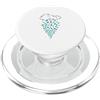 Matching Turquoise Color Graphic Tee Grafica Turchese Color Cloud Planes Turch PopSockets PopGrip per MagSafe