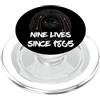 Funny Juneteenth Hip Hop Rap Street Prid Black Cat Dreadlocks 9 vite dal 1865 African Dreads PopSockets PopGrip per MagSafe