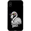 Gamer Coole Sprüche Lustiges Fun Shirt C Custodia per iPhone XS Max Chill Bro Cooler Flamingo Occhiali da sole con scritta divertente Gamer