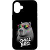 Gamer Coole Sprüche Lustiges Fun Shirt C Custodia per iPhone 16 Plus Chill Bro Cooler Capybara Occhiali da Sole Scritta Divertente Gamer