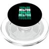 Matching Light Teal Aqua Color Graphic T Grafica verde acqua verde chiaro You&Me&You&Me Teal Aqua PopSockets PopGrip per MagSafe
