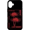 Red Spider Lily Flower Manga Aesthetic A Custodia per iPhone 16 Plus Ragno Lily Giapponese Grunge Anime Estetica Fiore Vaporwave