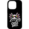 Gamer Coole Sprüche Lustiges Fun Shirt C Custodia per iPhone 14 Pro Chill Bro Cooler Axolotl Occhiali da Sole Scritta Divertente Gamer