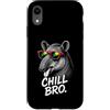 Gamer Coole Sprüche Lustiges Fun Shirt C Custodia per iPhone XR Chill Bro Cooler Tapir Occhiali da Sole Scritta Divertente Gamer