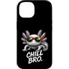 Gamer Coole Sprüche Lustiges Fun Shirt C Custodia per iPhone 14 Chill Bro Cooler Axolotl Occhiali da Sole Scritta Divertente Gamer