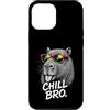 Gamer Coole Sprüche Lustiges Fun Shirt C Custodia per iPhone 12 Pro Max Chill Bro Cooler Capybara Occhiali da Sole Scritta Divertente Gamer