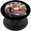 Funny Labrador Roller Coaster Shirt Dog Divertente Labrador Roller Coaster Dog Meme Cute Ride PopSockets PopGrip Adesivo