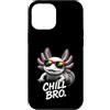 Gamer Coole Sprüche Lustiges Fun Shirt C Custodia per iPhone 12 Pro Max Chill Bro Cooler Axolotl Occhiali da Sole Scritta Divertente Gamer
