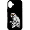 Gamer Coole Sprüche Lustiges Fun Shirt C Custodia per iPhone 16 Plus Chill Bro Cooler pappagallo occhiali da sole con scritta divertente giocatore
