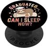 Funny Lazy Girl Graduation Sloth Class o Divertente pigra ragazza laurea bradipo coquette arco liceo PopSockets PopGrip Adesivo