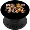 British Flag United Kingdom Regno Unito Inghilterra Bandiera del Regno Unito britannico PopSockets PopGrip Adesivo