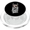 Gamer Coole Sprüche Lustiges Fun Shirt C Chill Bro Cooler Lama Alpaca Occhiali da sole Fun Scritta Gamer PopSockets PopGrip per MagSafe