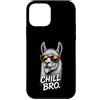 Gamer Coole Sprüche Lustiges Fun Shirt C Custodia per iPhone 12 mini Chill Bro Cooler Lama Alpaca Occhiali da sole Fun Scritta Gamer
