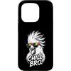 Gamer Coole Sprüche Lustiges Fun Shirt C Custodia per iPhone 15 Pro Chill Bro Cool Kakadu Occhiali da sole con scritta divertente