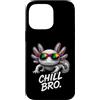 Gamer Coole Sprüche Lustiges Fun Shirt C Custodia per iPhone 14 Pro Max Chill Bro Cooler Axolotl Occhiali da Sole Scritta Divertente Gamer