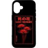 Red Spider Lily Flower Manga Aesthetic A Custodia per iPhone 16 Red Spider Gigli Giapponese Tokyo Streetwear Anime Estetica
