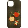 Applecore Whimsy Twee y2k Apple Graphic Custodia per iPhone 14 Plus Apple y2k Kawaii Cute Vintage 90s Retro Brown Grunge Teen