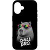 Gamer Coole Sprüche Lustiges Fun Shirt C Custodia per iPhone 16 Chill Bro Cooler Capybara Occhiali da Sole Scritta Divertente Gamer