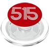 City & State Des Moines Iowa 515 Codice area Residente locale Patriot America PopSockets PopGrip per MagSafe