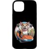 Funny Labrador Roller Coaster Shirt Dog Custodia per iPhone 15 Plus Divertente Labrador Roller Coaster Dog Meme Cute Ride